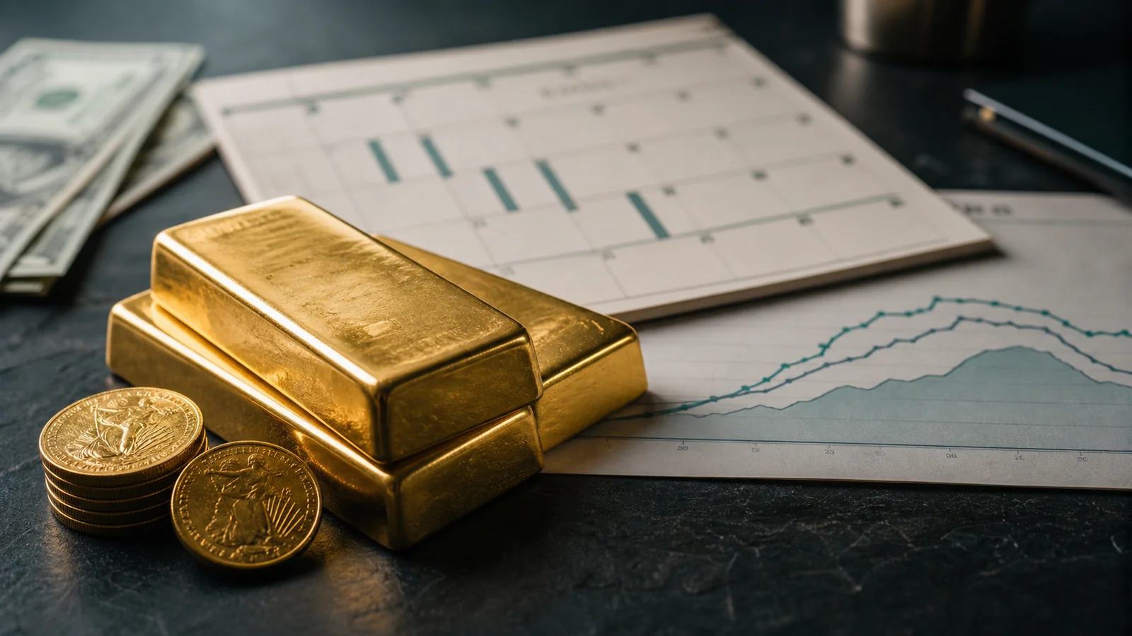 Gold at a record, July 15, 2026